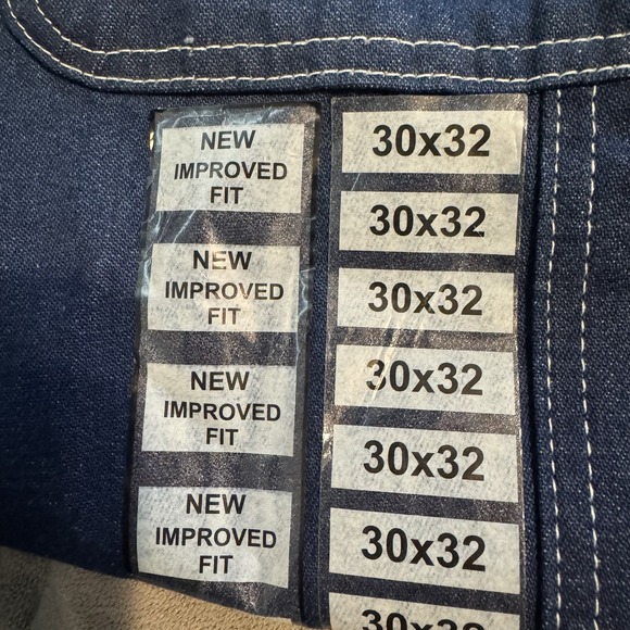 Vintage KEY Authentic Dungaree Jeans 30x32 Regular Fit Carpenter Denim NWT - Picture 7 of 13